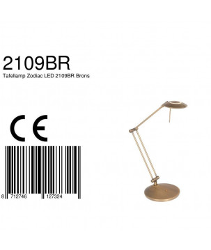 CE - LED Tafellamp - 2109BR Zodiac - Steinhauer