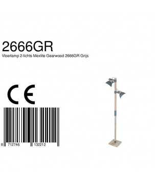 CE - Vloerlamp - 2666GR Gearwood - Steinhauer