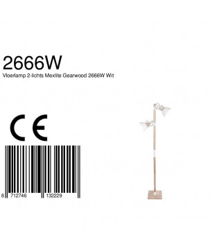 CE - Vloerlamp - 2666W Gearwood - Steinhauer