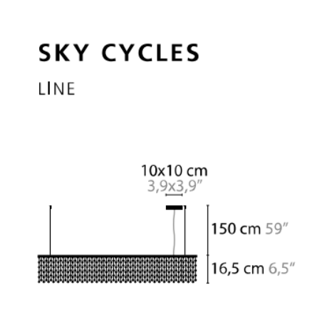 Hanglampen - H8 Sky Cycles Line - Ilfari
