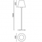 LED Buitenlamp Vloerlamp - 2166 Moris XL - Helestra