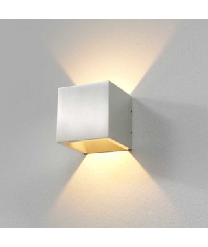 Wandlampen - 8957 Cube Aluminium - Artdelight