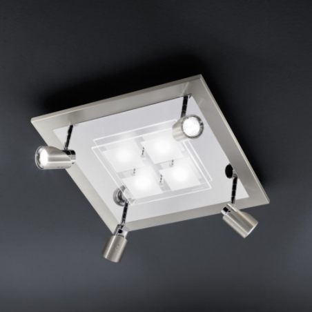 LED Plafondlamp  / Spot - 75-272-063 Domino - Grossmann