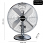 Tafel Ventilator - 12040 Chroom - Velamp Industries