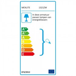 Energy label - Tafellamp 1321ZW Mexlite Nové - Steinhauer