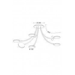 Maten - LED Plafondlampen - 9925 Flex D5 - Holtkotter