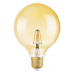 Globelamp - E27 - Fila 125mm Goud Dim - 6,5W - Osram