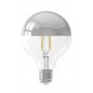Kopspiegellamp - E27 - Fila Globe G95 Zilver - 4W - Calex