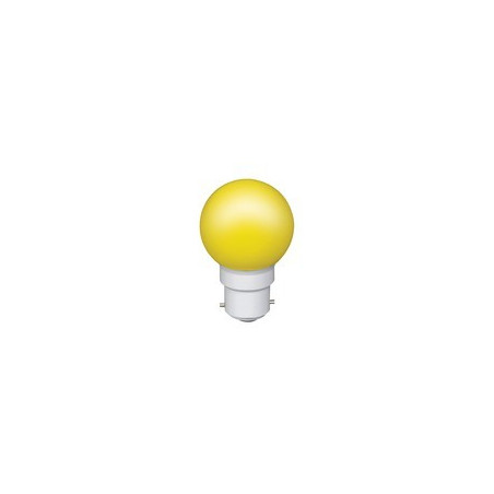 Kogellamp - B22 - Geel - 0,5W - Sylvania