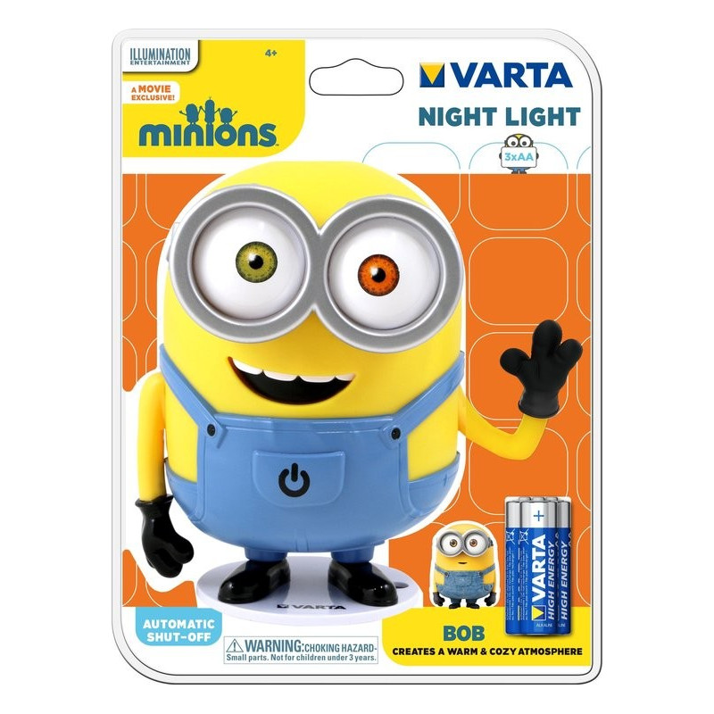 Kinderlamp - Nachtlamp Minions Bob Inc Batt - Varta