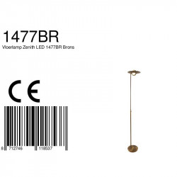 CE - LED - Vloerlamp - 1477BR Zenith - Steinhauer