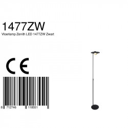 CE - LED - Vloerlamp - 1477ZW Zenith - Steinhauer