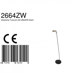 CE - LED Vloerlamp - 2664ZW Turound - Steinhauer
